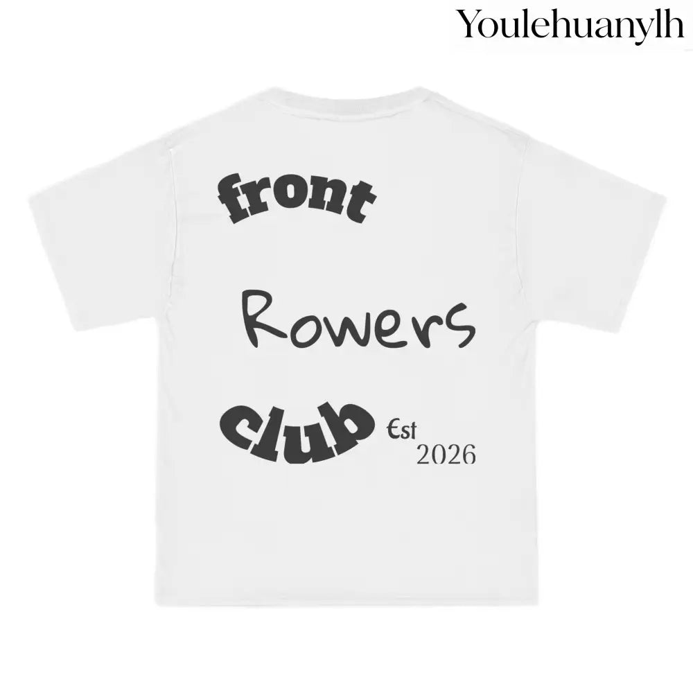 Front Row Social Club T-Shirt, Vintage Rowers Club Graphic Tee - T-Shirt