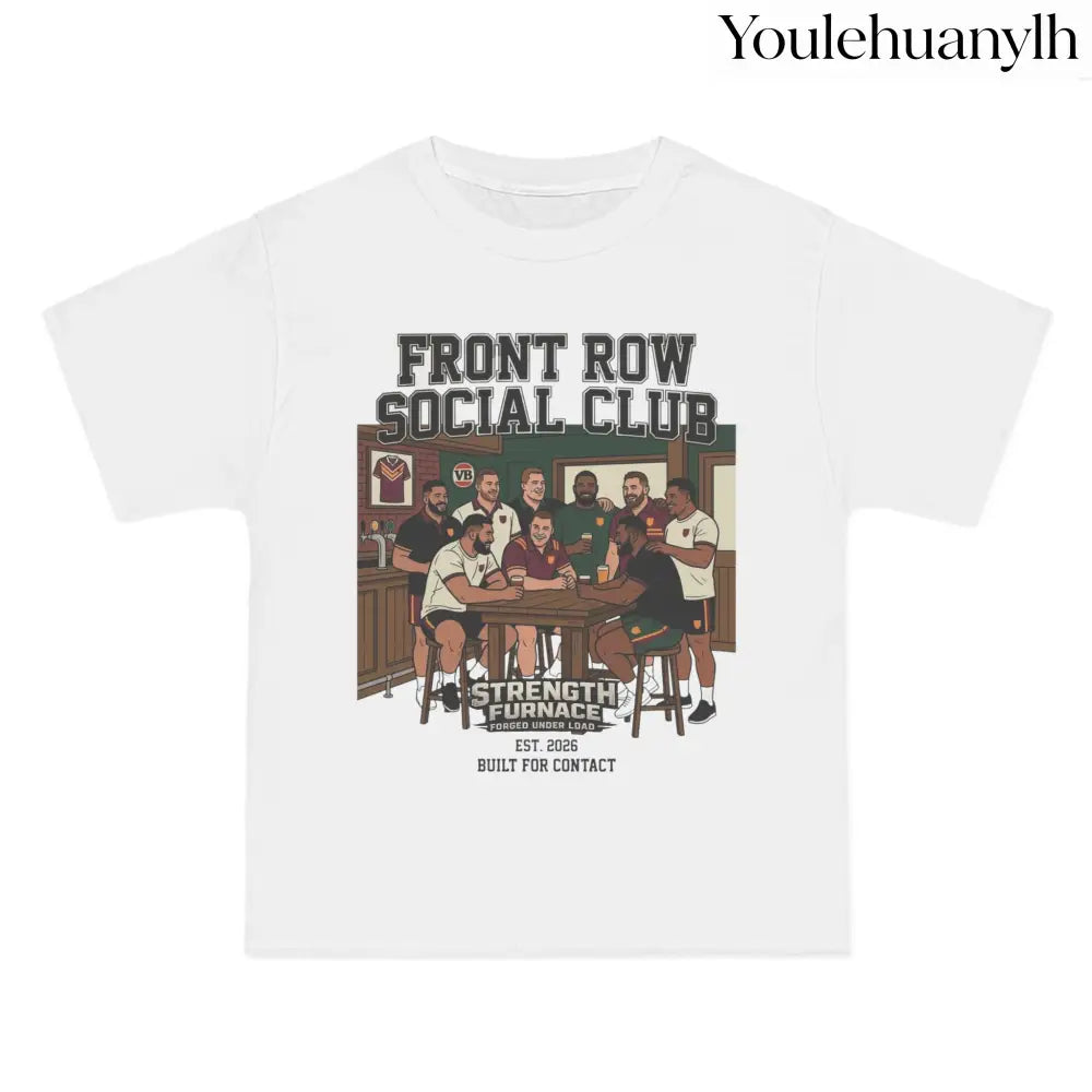 Front Row Social Club T-Shirt, Vintage Rowers Club Graphic Tee - T-Shirt