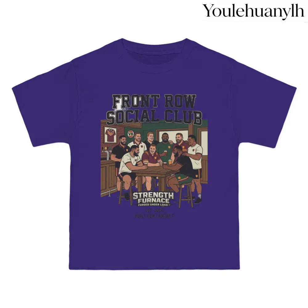 Front Row Social Club T-Shirt, Vintage Rowers Club Graphic Tee - T-Shirt