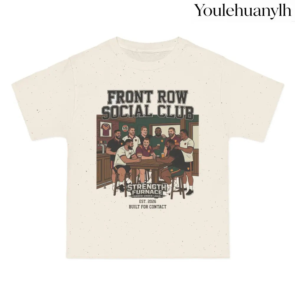 Front Row Social Club T-Shirt, Vintage Rowers Club Graphic Tee - T-Shirt