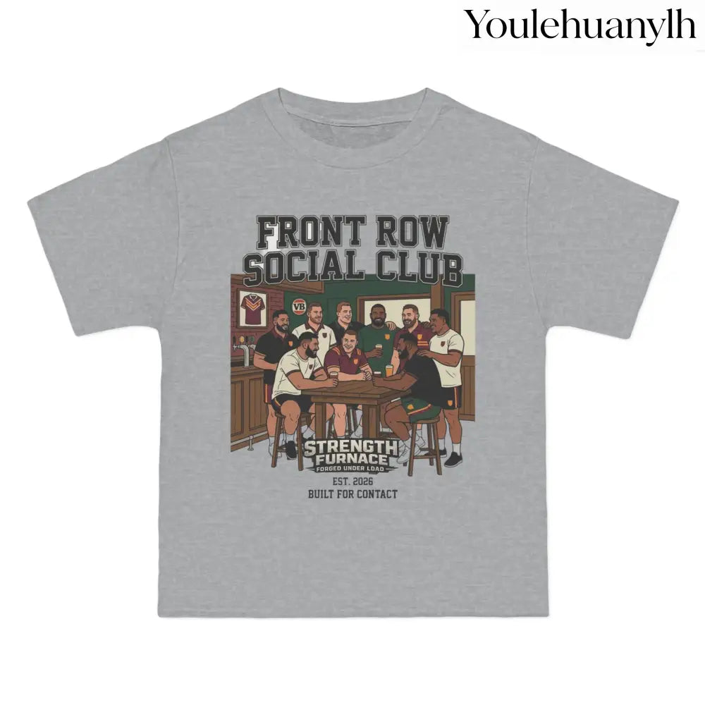 Front Row Social Club T-Shirt, Vintage Rowers Club Graphic Tee - T-Shirt
