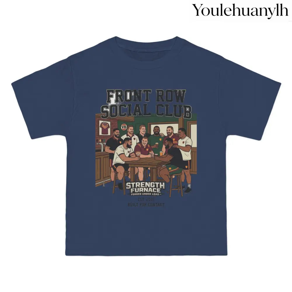 Front Row Social Club T-Shirt, Vintage Rowers Club Graphic Tee - T-Shirt