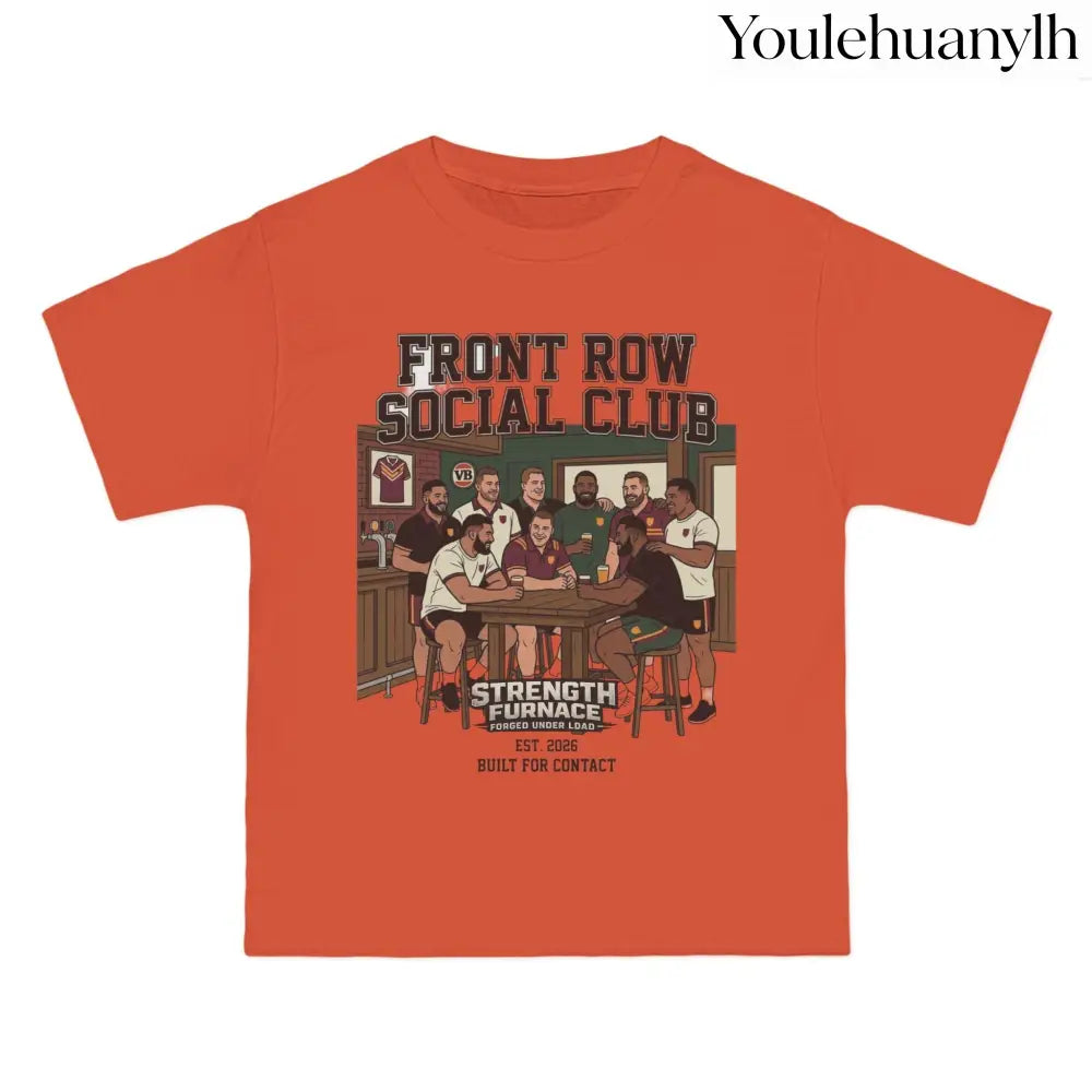 Front Row Social Club T-Shirt, Vintage Rowers Club Graphic Tee - T-Shirt