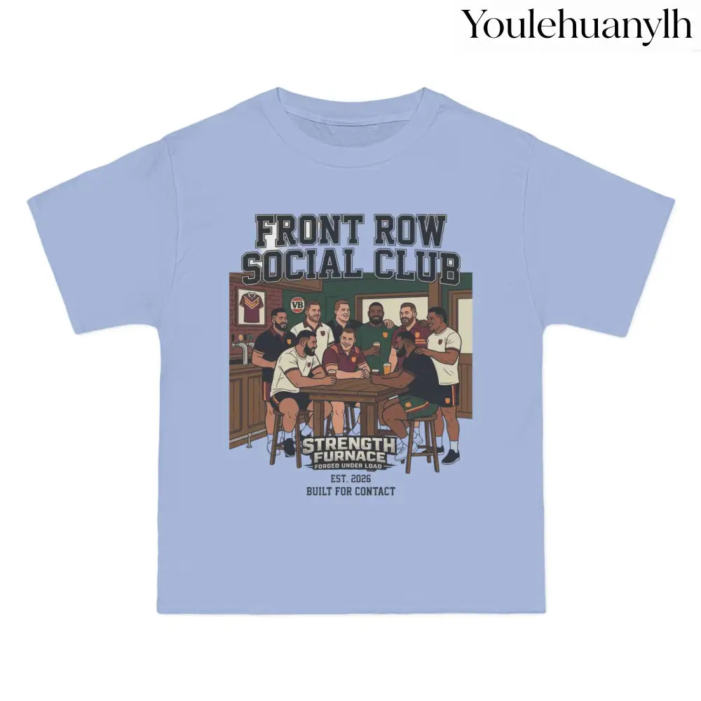 Front Row Social Club T-Shirt, Vintage Rowers Club Graphic Tee - T-Shirt