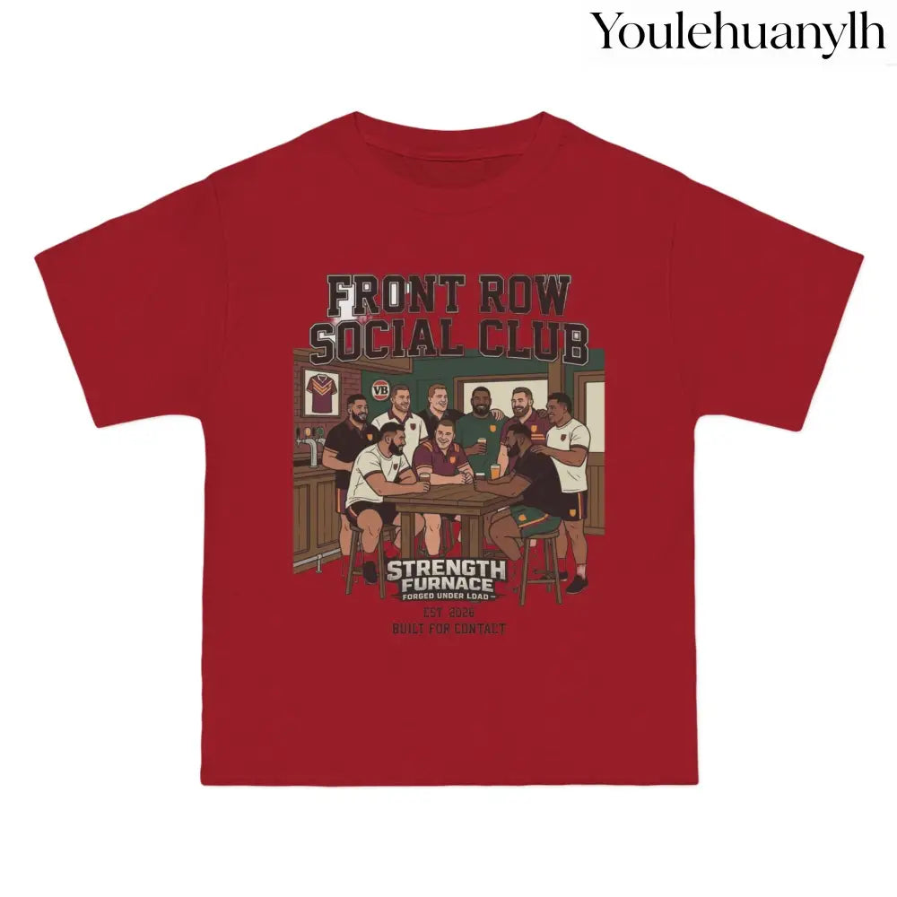Front Row Social Club T-Shirt, Vintage Rowers Club Graphic Tee - T-Shirt