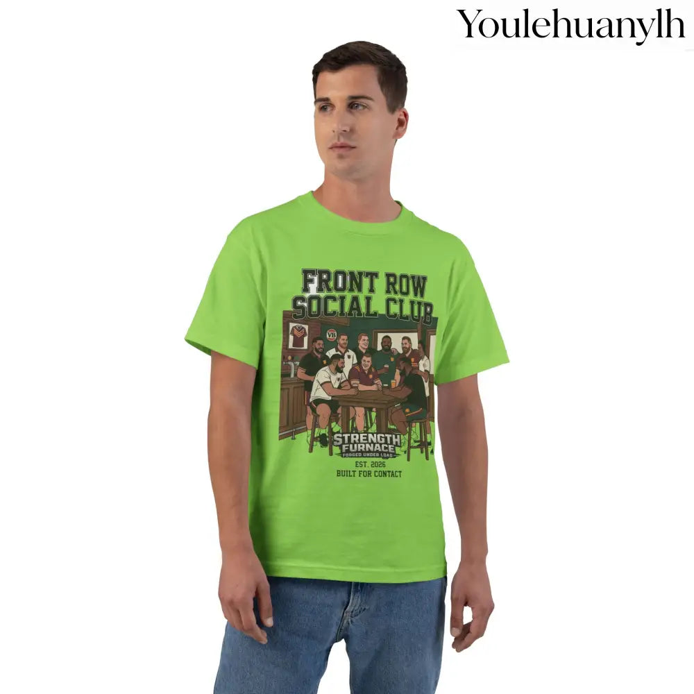 Front Row Social Club T-Shirt, Vintage Rowers Club Graphic Tee - T-Shirt