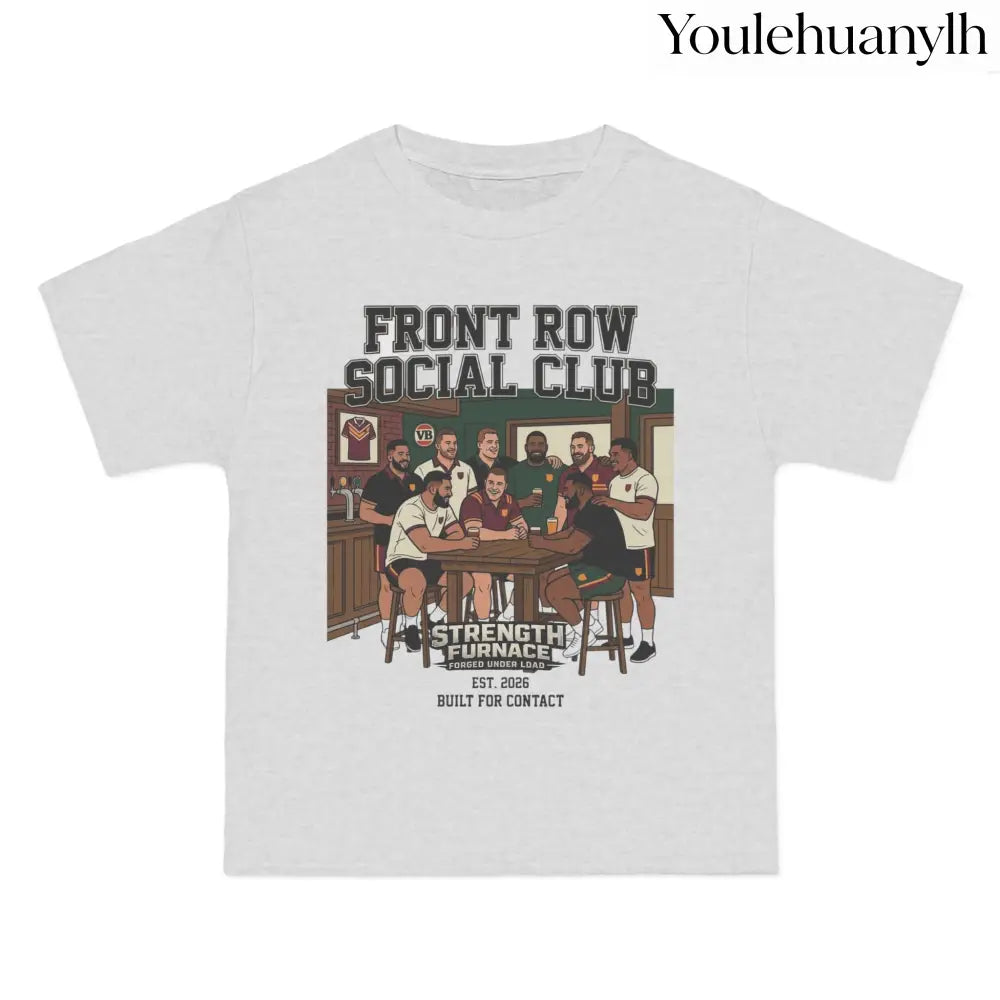 Front Row Social Club T-Shirt, Vintage Rowers Club Graphic Tee - T-Shirt