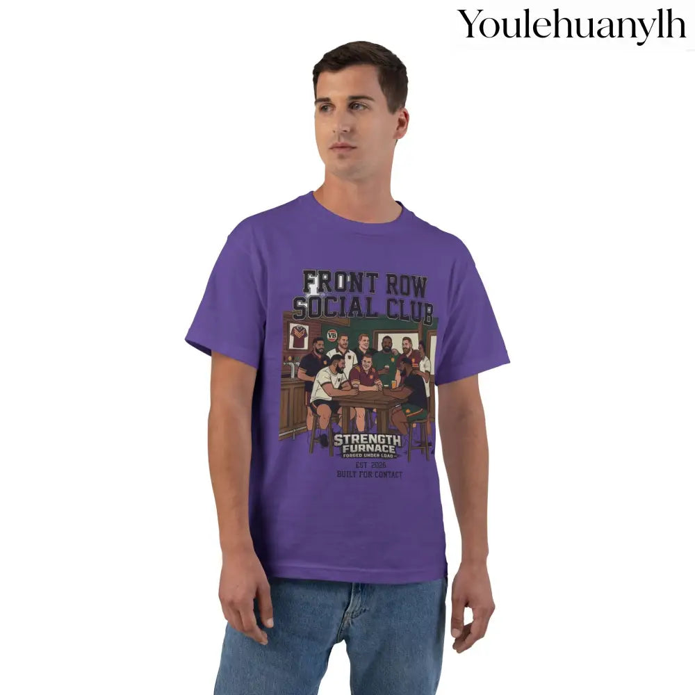 Front Row Social Club T-Shirt, Vintage Rowers Club Graphic Tee - T-Shirt
