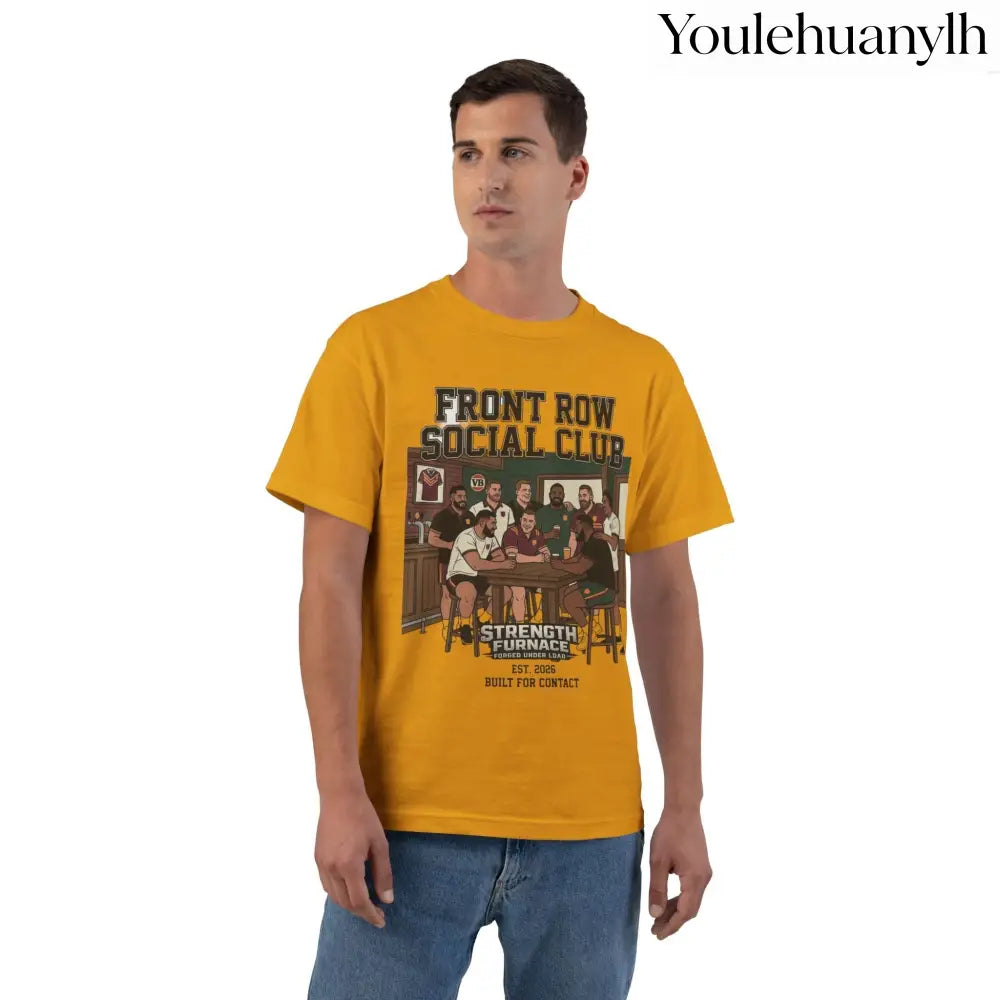 Front Row Social Club T-Shirt, Vintage Rowers Club Graphic Tee - T-Shirt