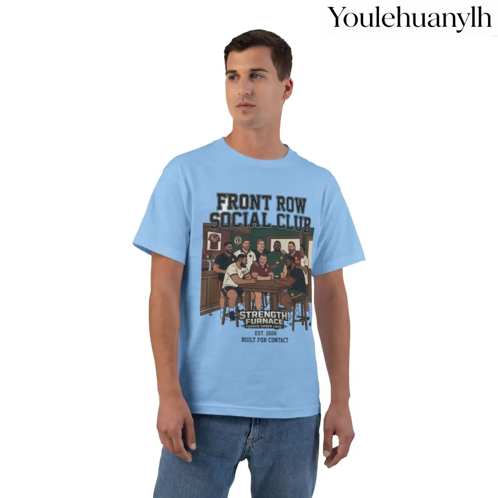 Front Row Social Club T-Shirt, Vintage Rowers Club Graphic Tee - T-Shirt