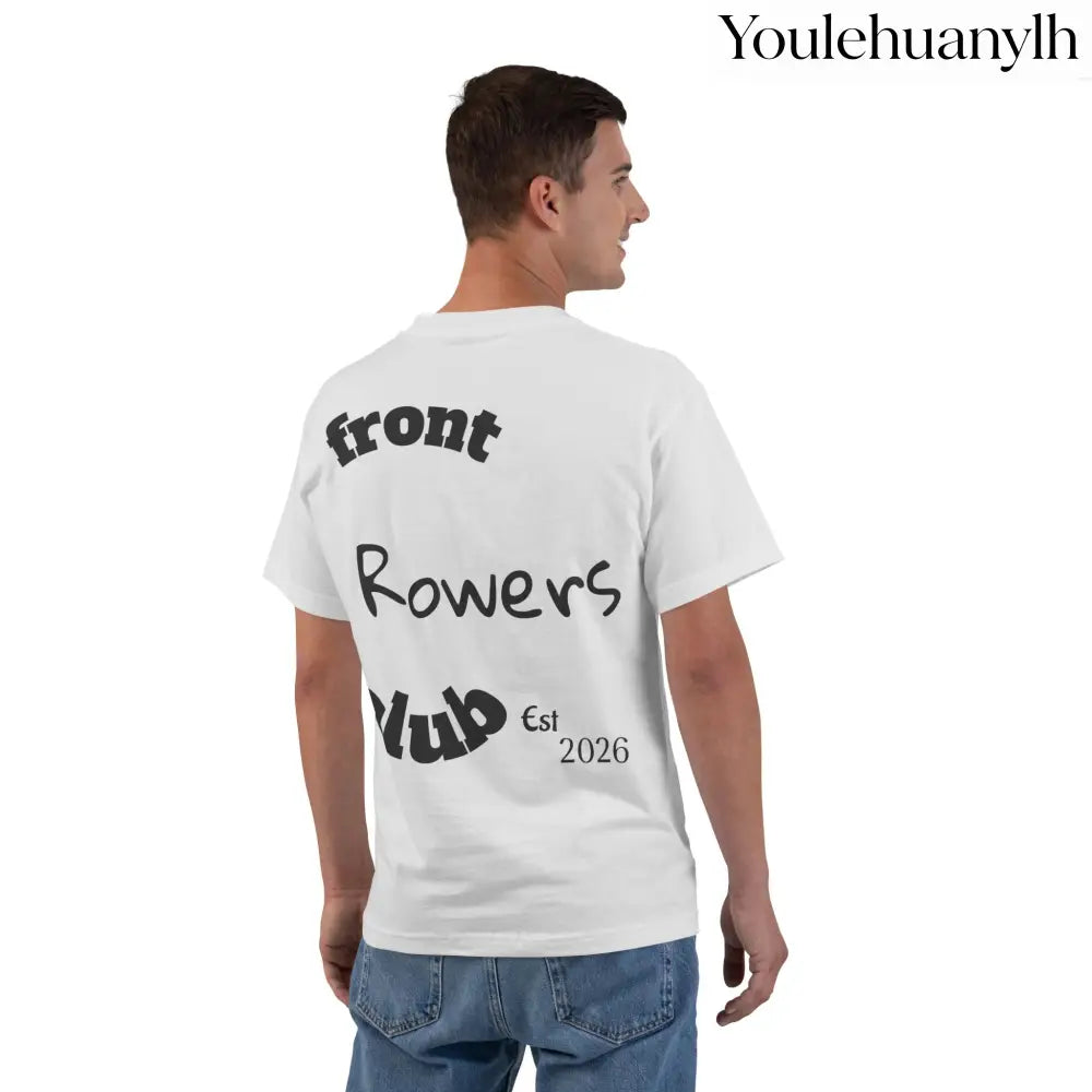 Front Row Social Club T-Shirt, Vintage Rowers Club Graphic Tee - Ash / S - T-Shirt