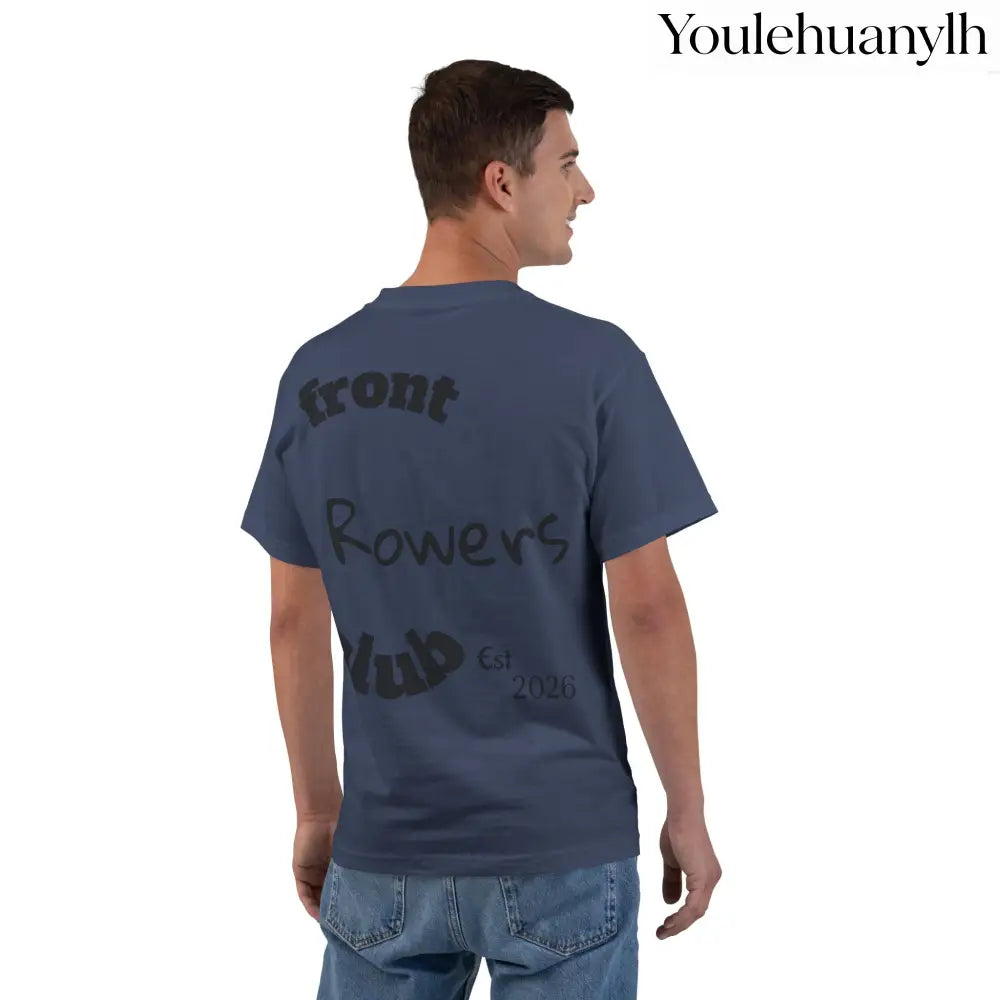 Front Row Social Club T-Shirt, Vintage Rowers Club Graphic Tee - Navy / S - T-Shirt