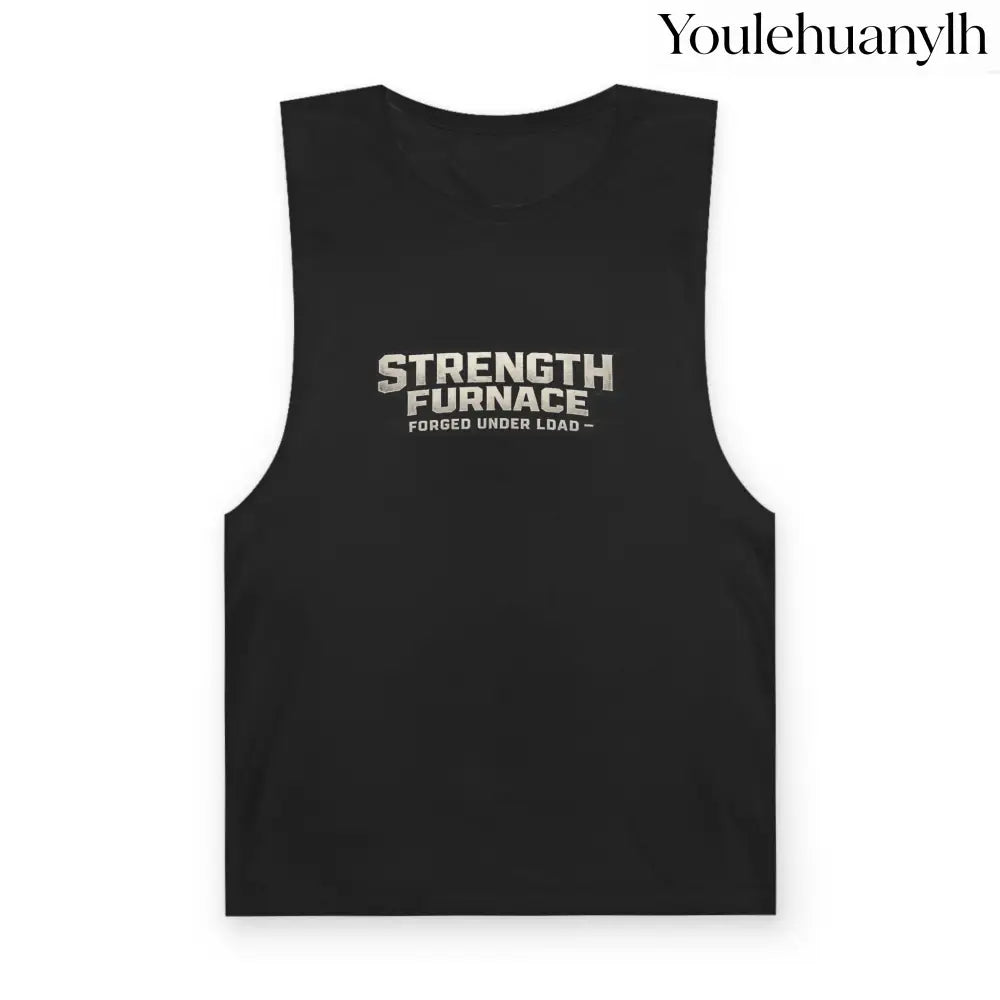 Furnace Tee (monochrome graphic) - Black / XS - MUSCLE TEE