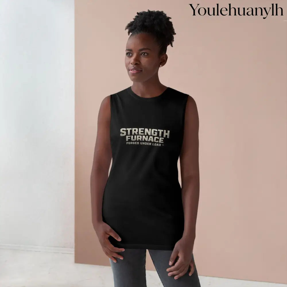 Furnace Tee (monochrome graphic) - MUSCLE TEE