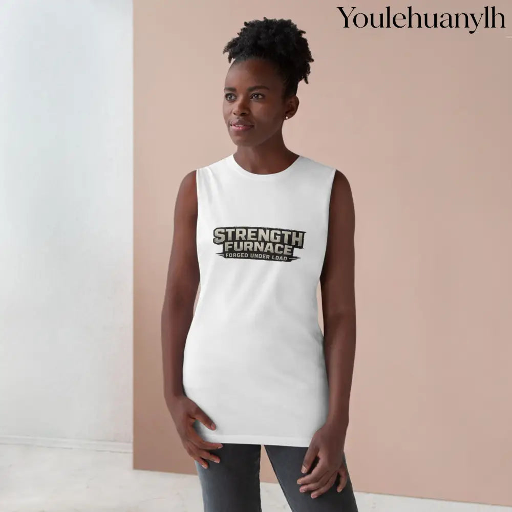 Furnace Tee (monochrome graphic) - MUSCLE TEE