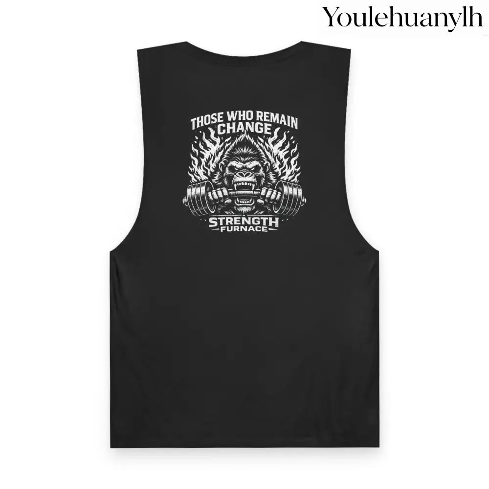 Furnace Tee (monochrome graphic) - MUSCLE TEE