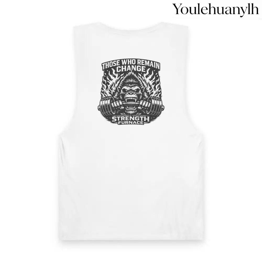 Furnace Tee (monochrome graphic) - MUSCLE TEE