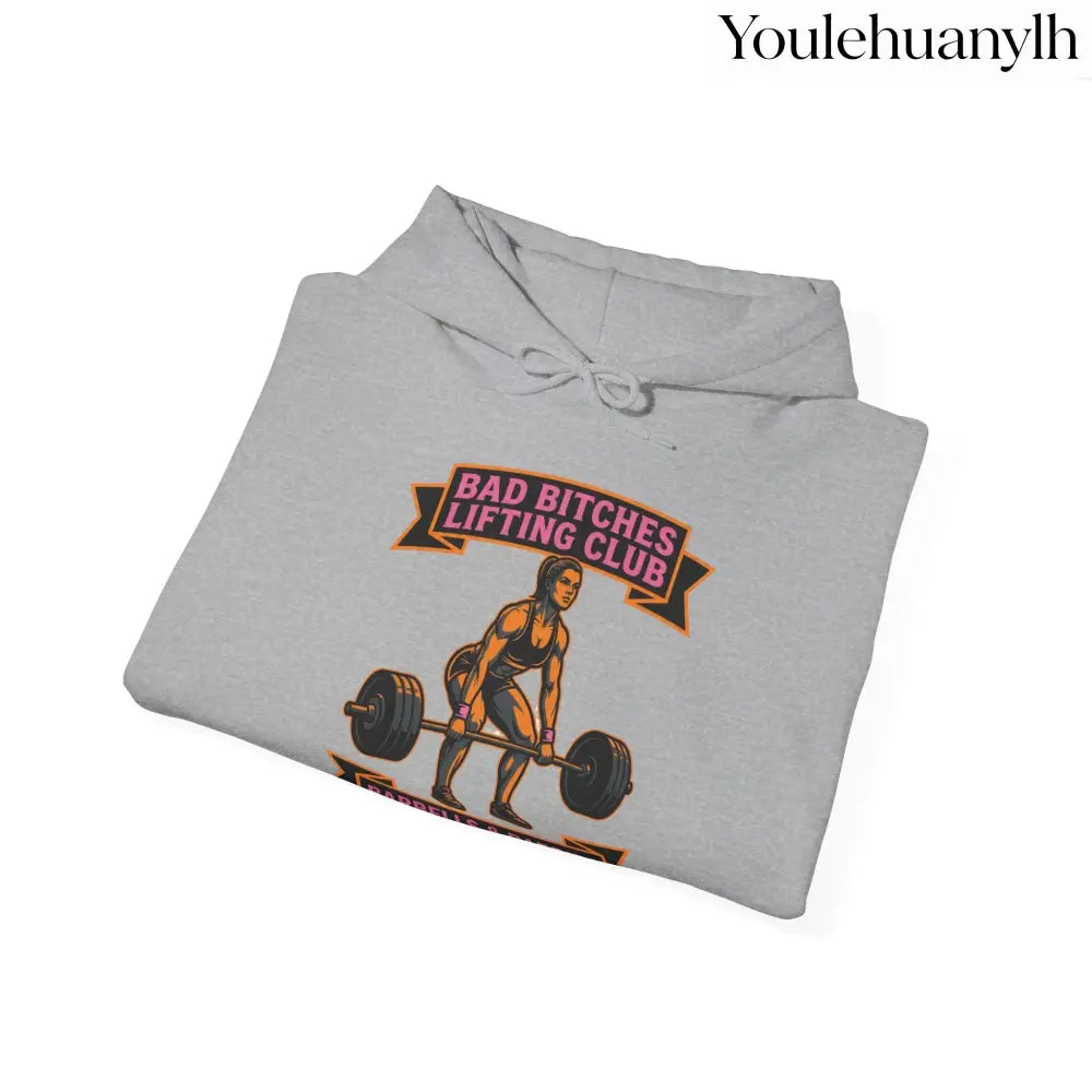 Hoodie, Bad Bitches Lifting Club “Deadlifts & Daiquiris” Weightlifting Hoodie - Hoodie