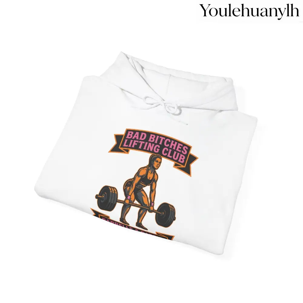 Hoodie, Bad Bitches Lifting Club “Deadlifts & Daiquiris” Weightlifting Hoodie - Hoodie