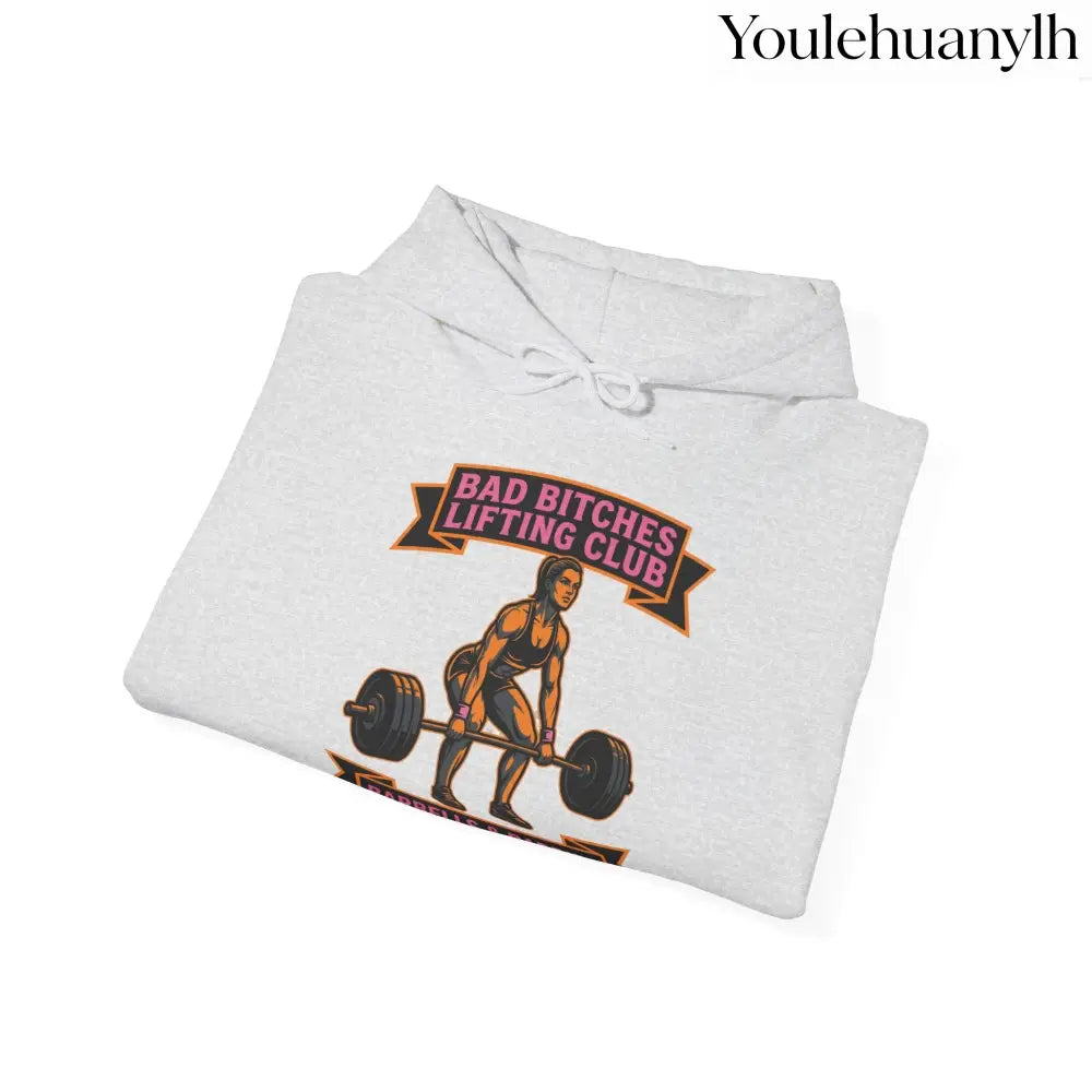 Hoodie, Bad Bitches Lifting Club “Deadlifts & Daiquiris” Weightlifting Hoodie - Hoodie