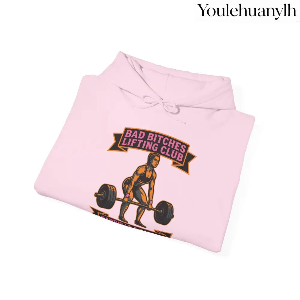 Hoodie, Bad Bitches Lifting Club “Deadlifts & Daiquiris” Weightlifting Hoodie - Hoodie