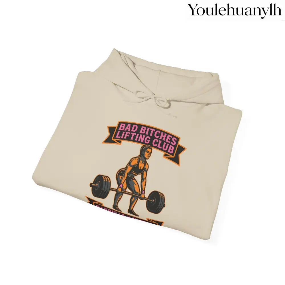 Hoodie, Bad Bitches Lifting Club “Deadlifts & Daiquiris” Weightlifting Hoodie - Hoodie
