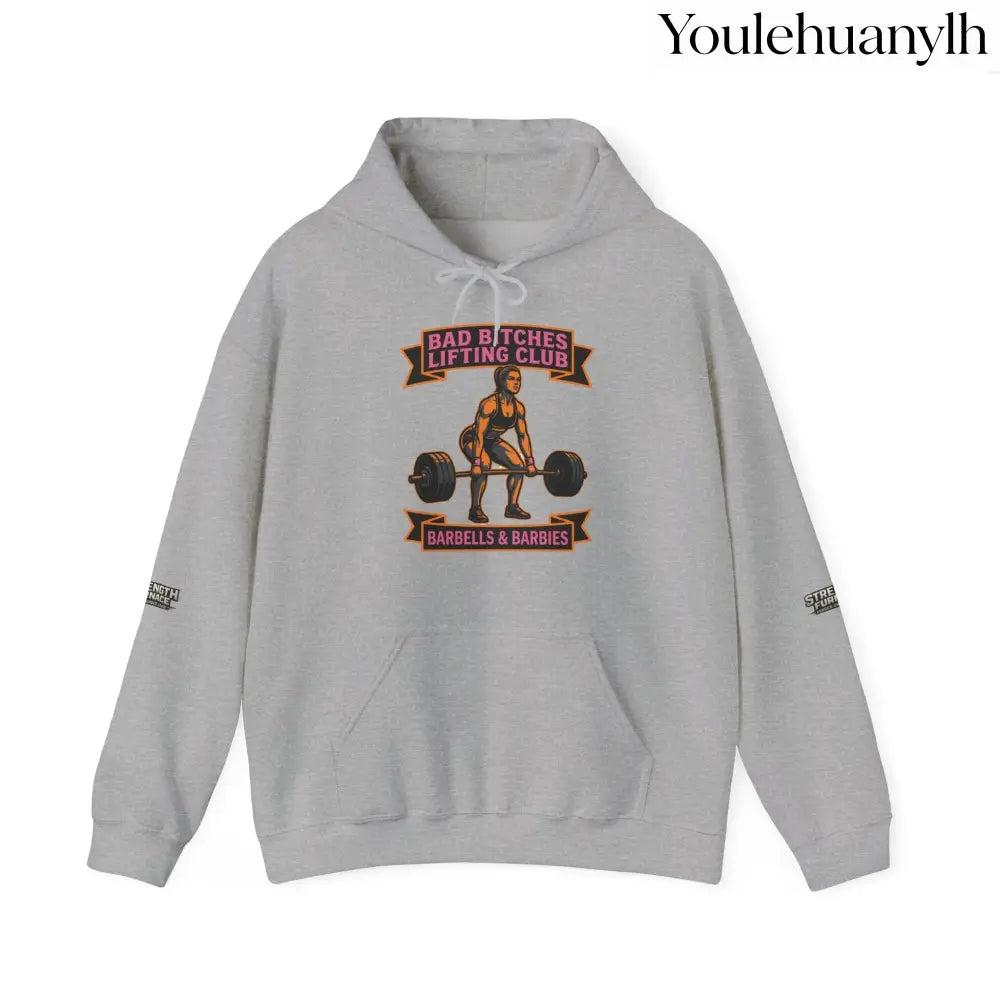 Hoodie, Bad Bitches Lifting Club “Deadlifts & Daiquiris” Weightlifting Hoodie - Hoodie