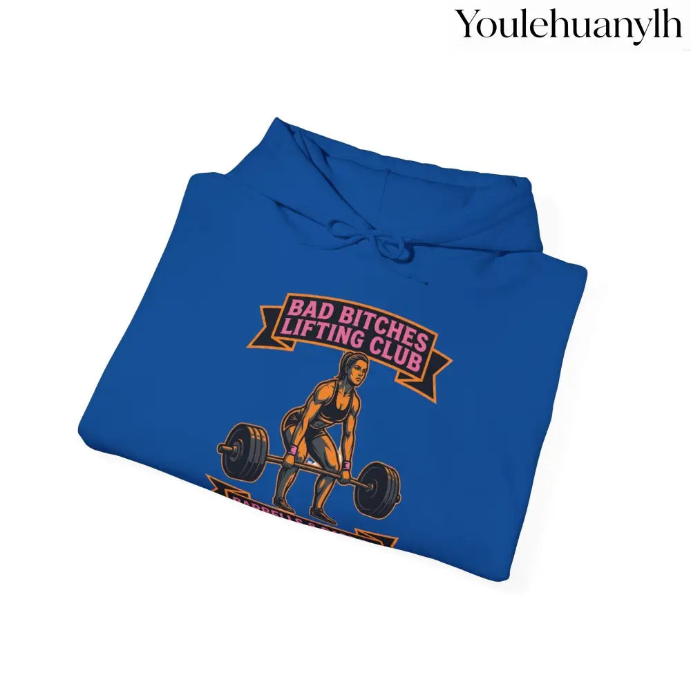 Hoodie, Bad Bitches Lifting Club “Deadlifts & Daiquiris” Weightlifting Hoodie - Hoodie