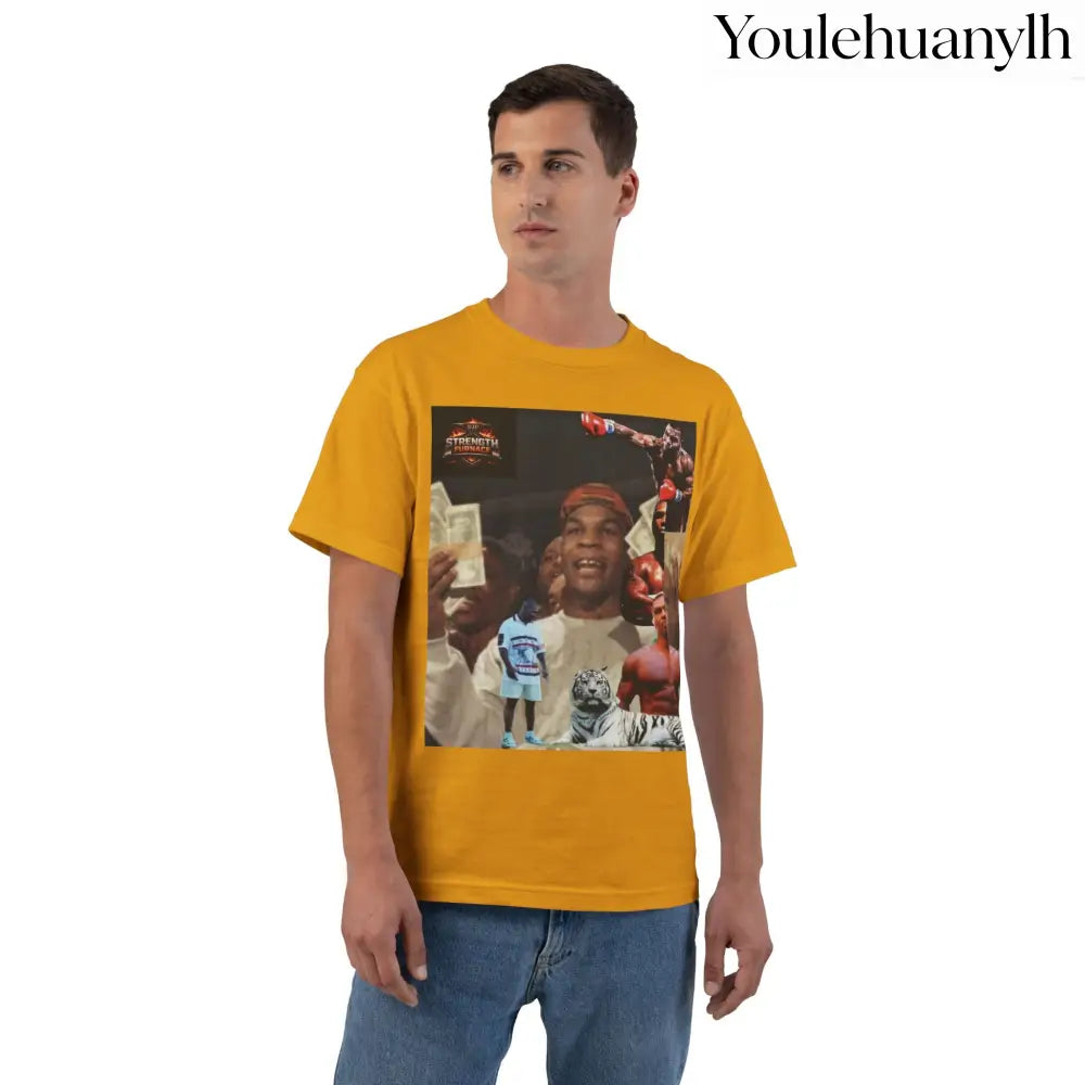 Iron Mike | King of the Jungle - Oversized Tee - Gold / S - T-Shirt