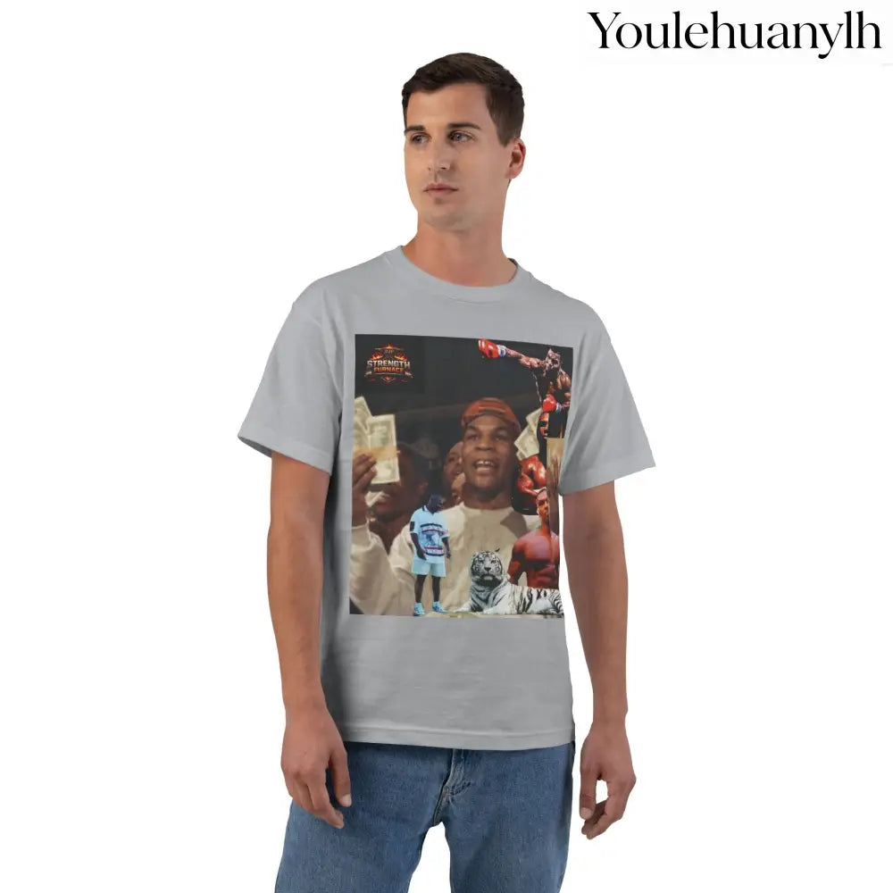 Iron Mike | King of the Jungle - Oversized Tee - Light Steel / S - T-Shirt