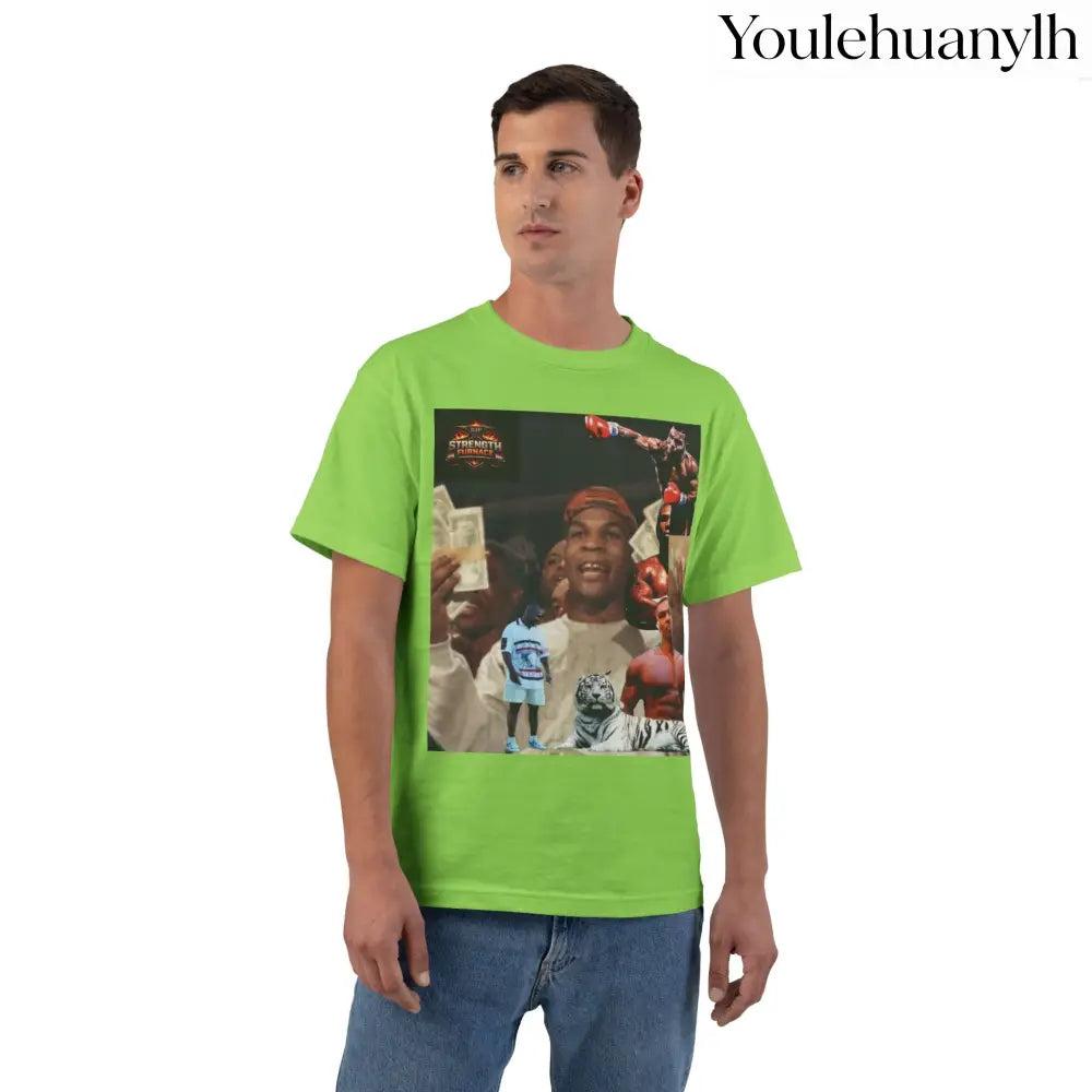 Iron Mike | King of the Jungle - Oversized Tee - Lime / S - T-Shirt