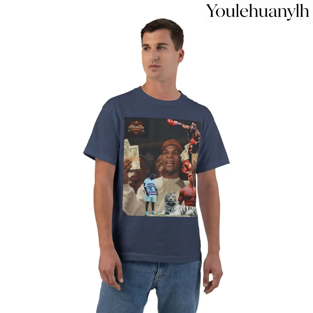 Iron Mike | King of the Jungle - Oversized Tee - Navy / S - T-Shirt