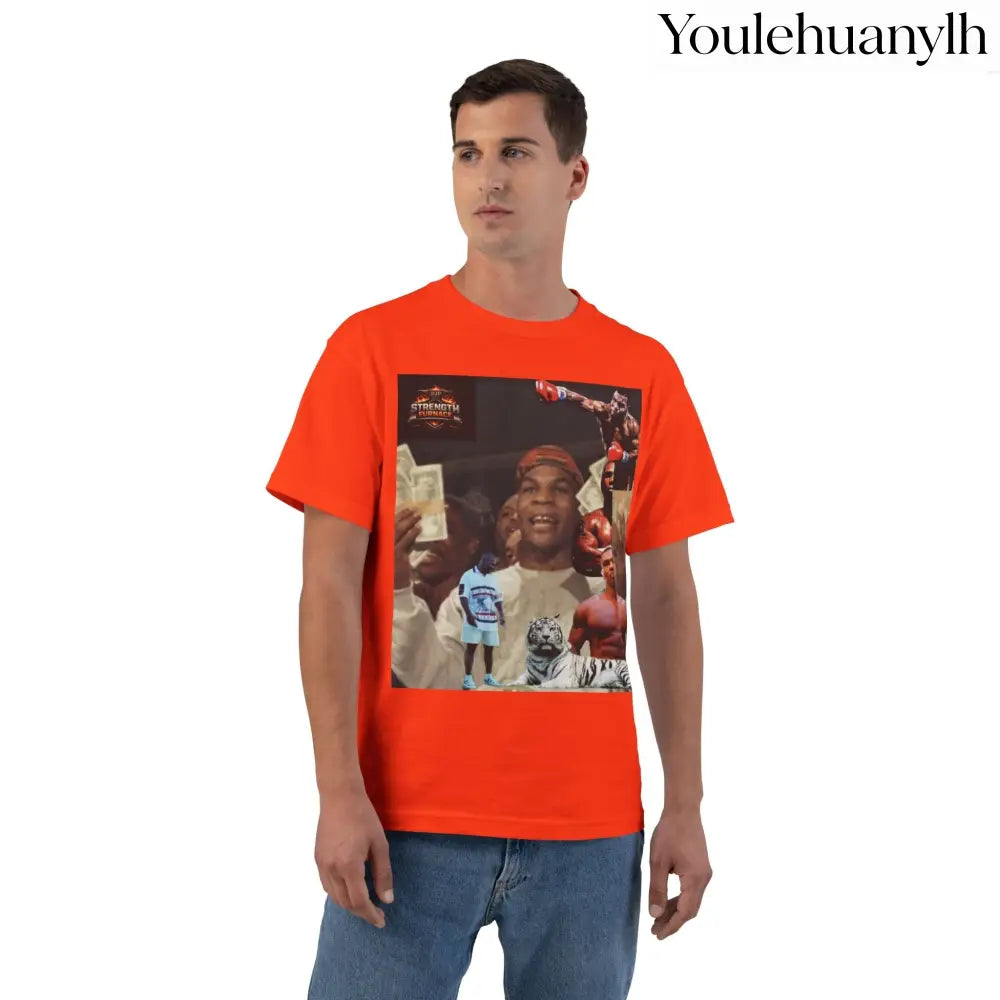 Iron Mike | King of the Jungle - Oversized Tee - Orange / S - T-Shirt