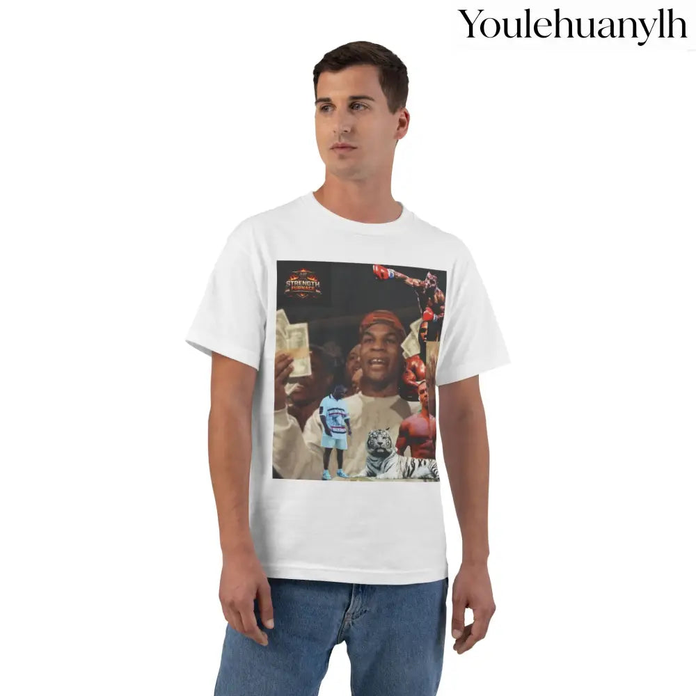 Iron Mike | King of the Jungle - Oversized Tee - White / S - T-Shirt