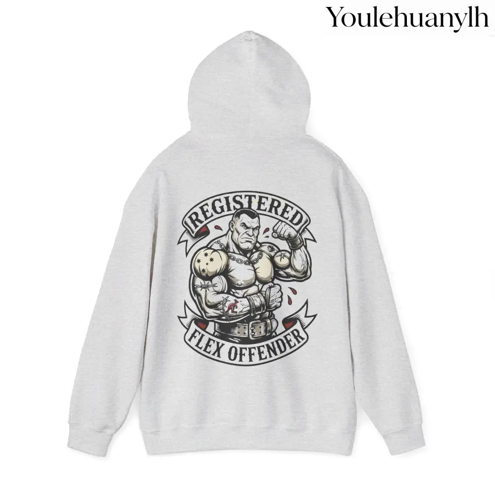 Registered Flex Offender Hoodie, Strength Furnace Gym Pullover - Hoodie