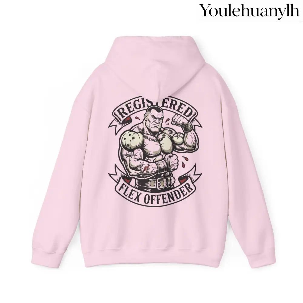 Registered Flex Offender Hoodie, Strength Furnace Gym Pullover - Hoodie