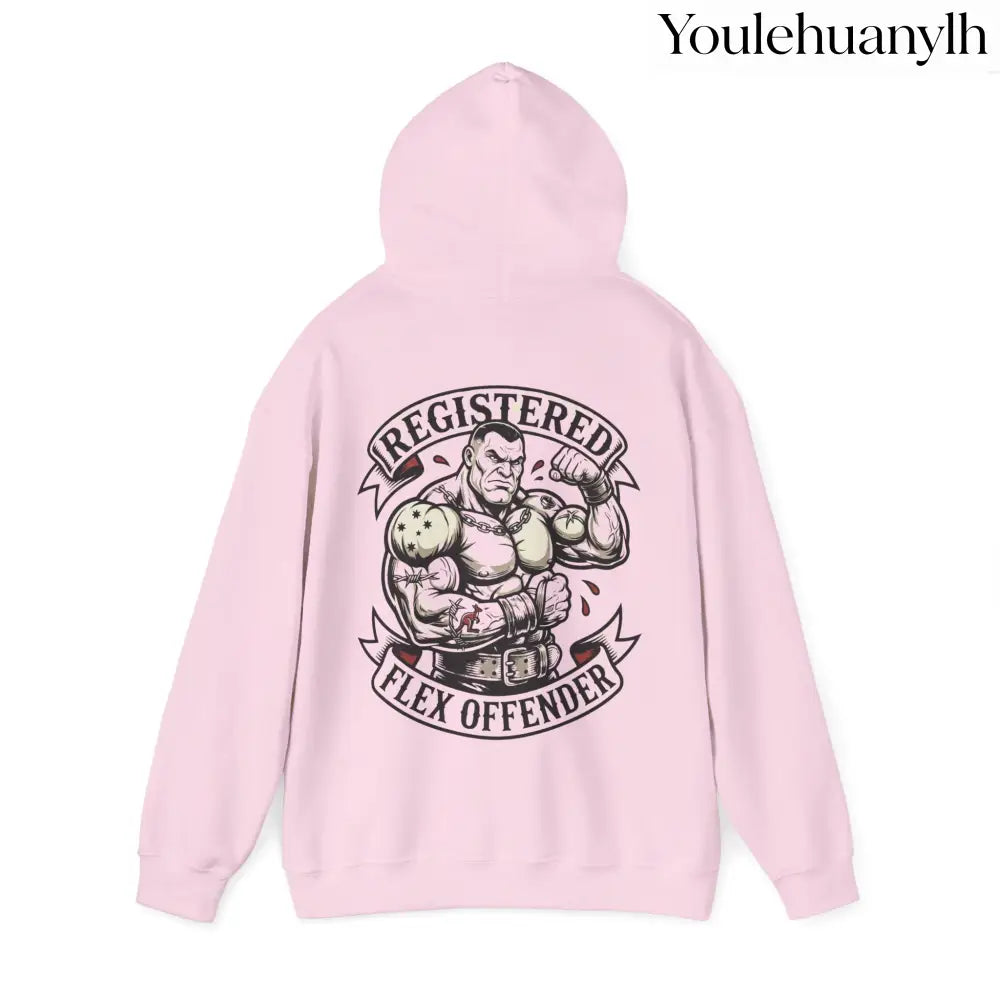 Registered Flex Offender Hoodie, Strength Furnace Gym Pullover - Hoodie