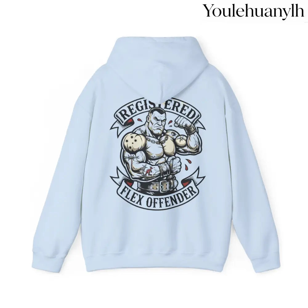 Registered Flex Offender Hoodie, Strength Furnace Gym Pullover - Hoodie