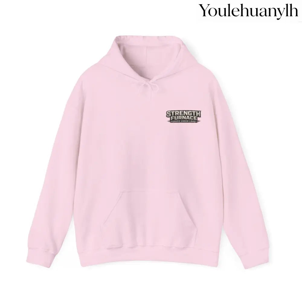 Registered Flex Offender Hoodie, Strength Furnace Gym Pullover - Light Pink / S - Hoodie