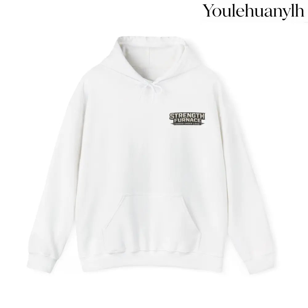 Registered Flex Offender Hoodie, Strength Furnace Gym Pullover - White / S - Hoodie