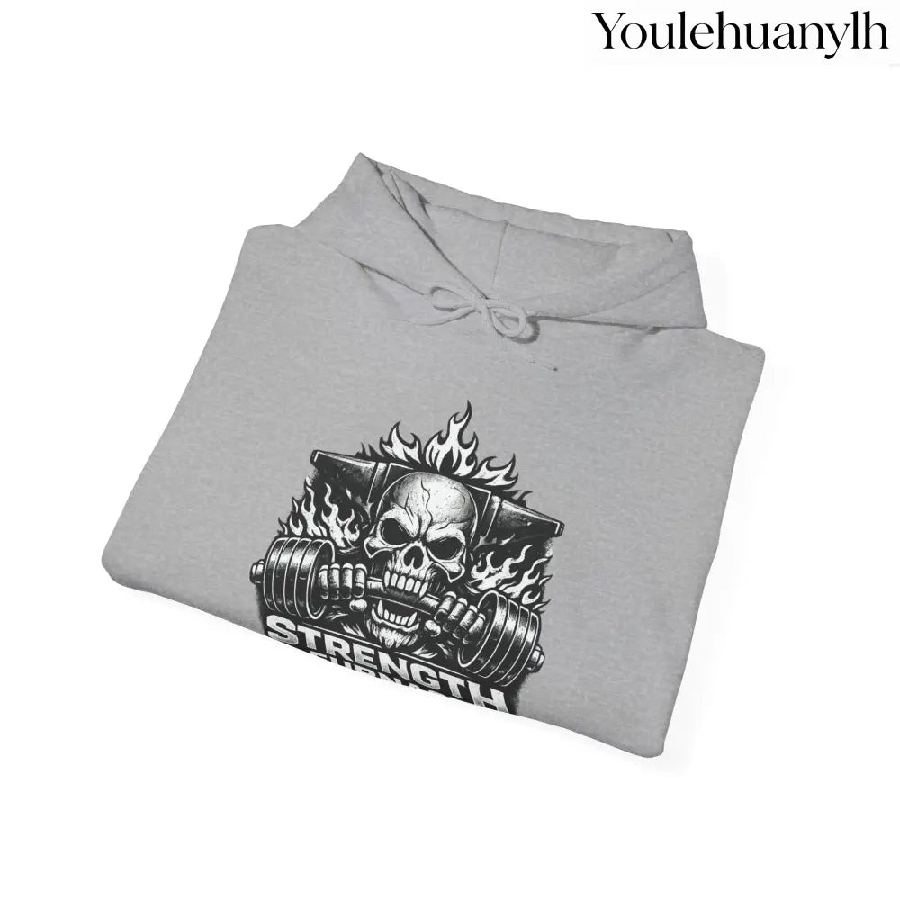 Strength Furnace Deadlift Hoodie, ’Deadlift or Die’ Weightlifting Gym Sweatshirt - Hoodie