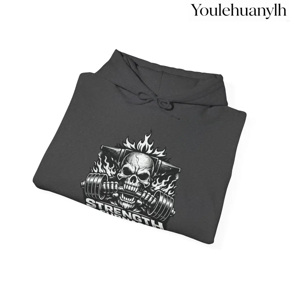 Strength Furnace Deadlift Hoodie, ’Deadlift or Die’ Weightlifting Gym Sweatshirt - Hoodie