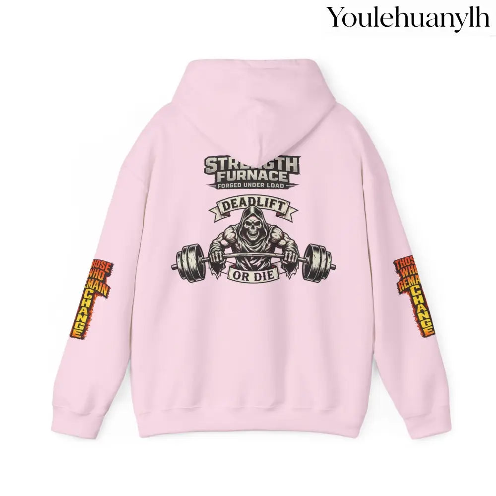 Strength Furnace Deadlift Hoodie, ’Deadlift or Die’ Weightlifting Gym Sweatshirt - Hoodie
