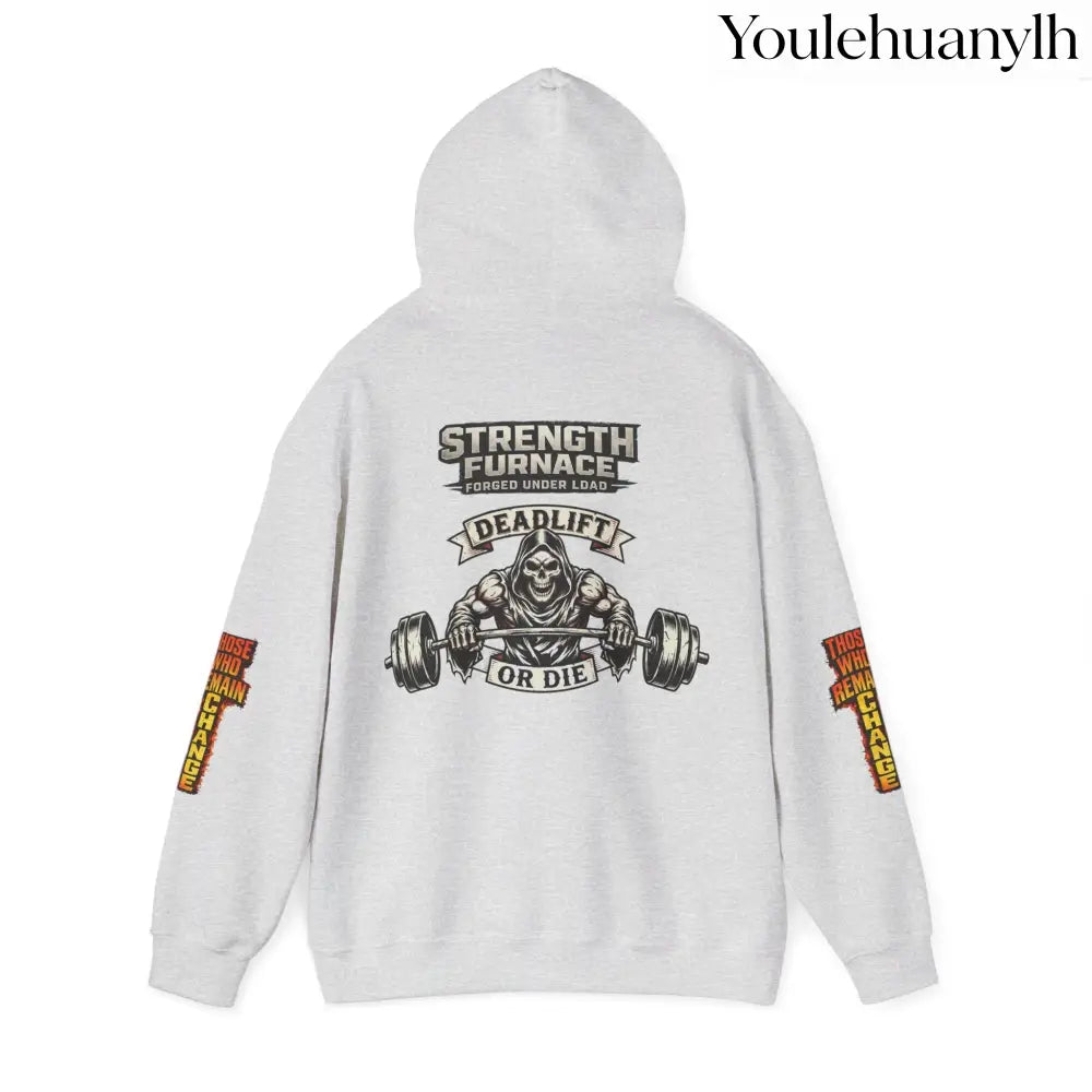 Strength Furnace Deadlift Hoodie, ’Deadlift or Die’ Weightlifting Gym Sweatshirt - Hoodie