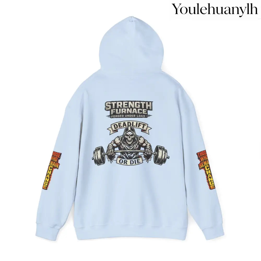 Strength Furnace Deadlift Hoodie, ’Deadlift or Die’ Weightlifting Gym Sweatshirt - Hoodie
