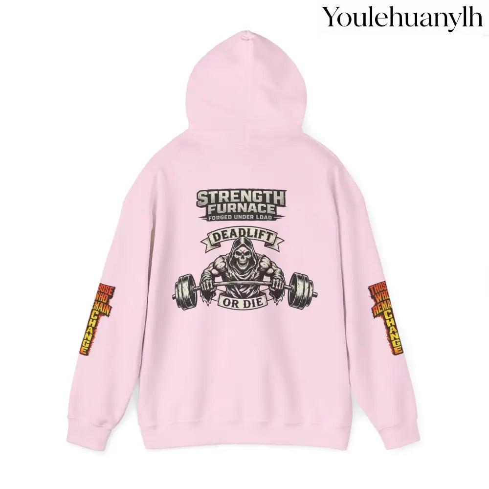 Strength Furnace Deadlift Hoodie, ’Deadlift or Die’ Weightlifting Gym Sweatshirt - Hoodie