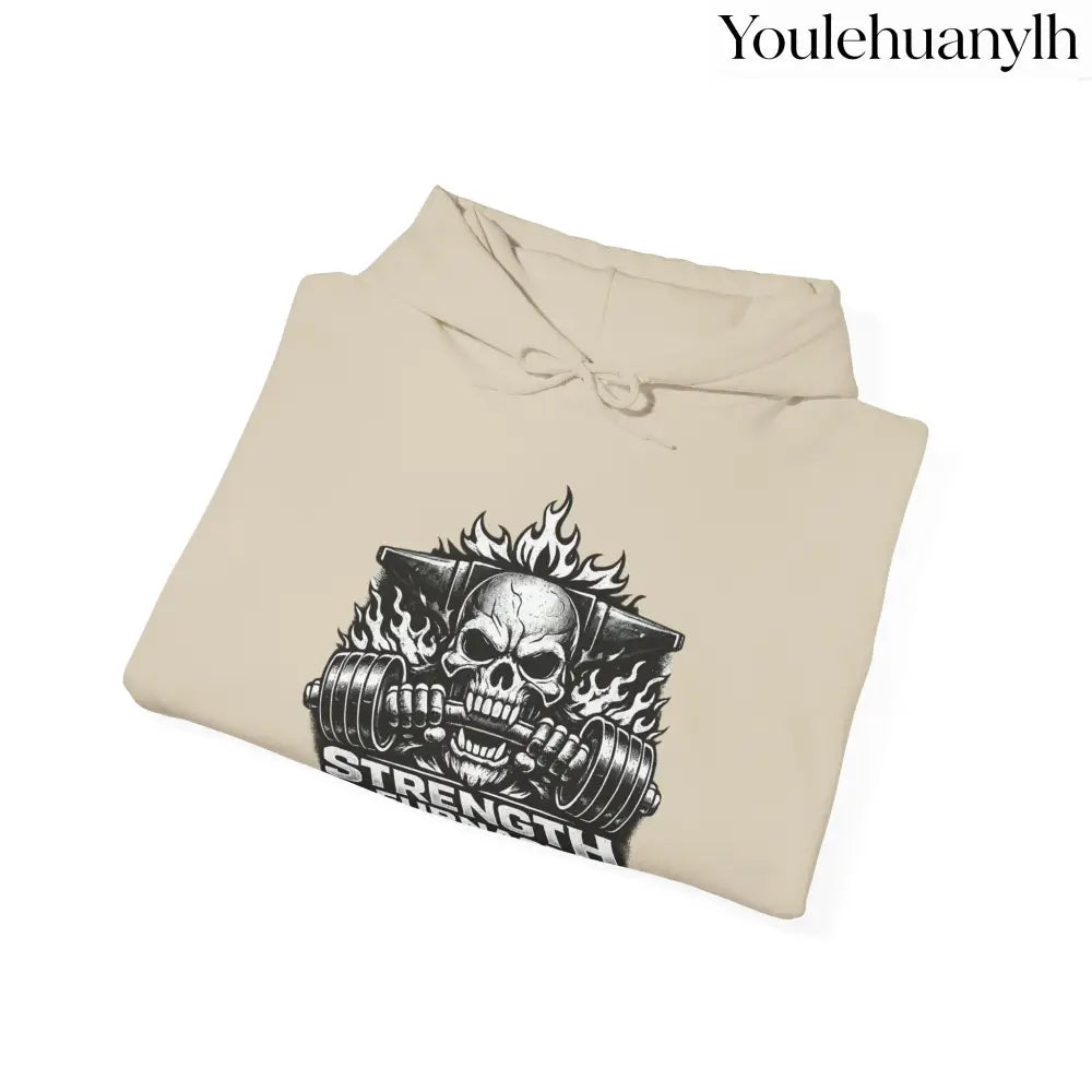 Strength Furnace Deadlift Hoodie, ’Deadlift or Die’ Weightlifting Gym Sweatshirt - Hoodie
