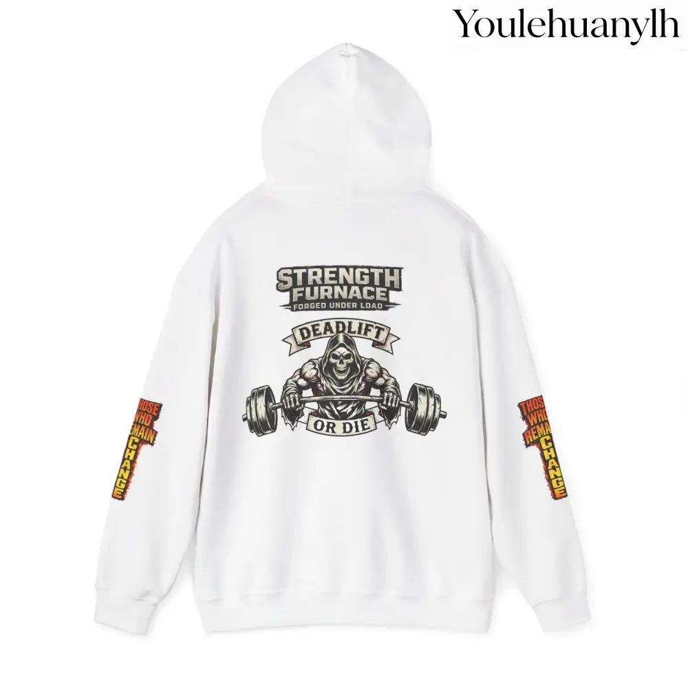 Strength Furnace Deadlift Hoodie, ’Deadlift or Die’ Weightlifting Gym Sweatshirt - Hoodie