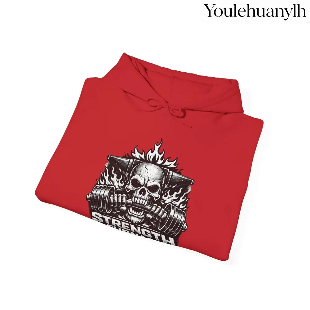 Strength Furnace Deadlift Hoodie, ’Deadlift or Die’ Weightlifting Gym Sweatshirt - Hoodie