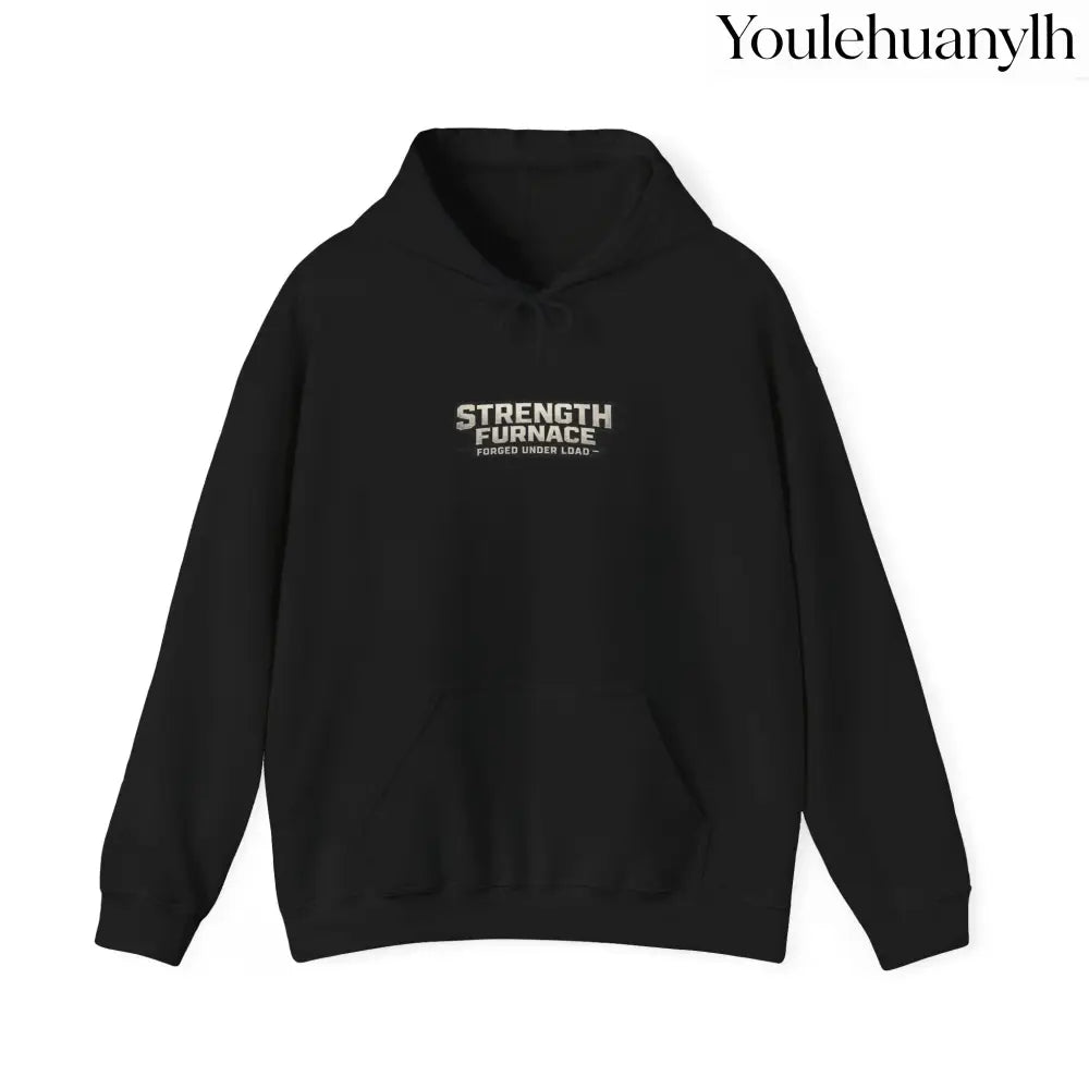 Strength Furnace Hoodie, ’We Lifting Jdog’ Weightlifting Gym Hoodie - S / Black - Hoodie
